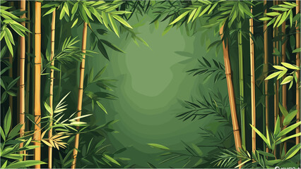 Tropical Bamboo Background for Modern Nature-Inspired Designs