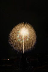 片貝まつりの打ち上げ花火 Katakai matsuri fireworks