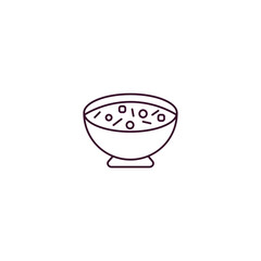 sour soup  outline icon. Linear vector from food concept. Thin line sour soup  icon isolated on white background