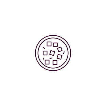 recommend clip art: mapo tofu  outline icon. Linear vector from food concept. Thin line mapo tofu  icon isolated on white background