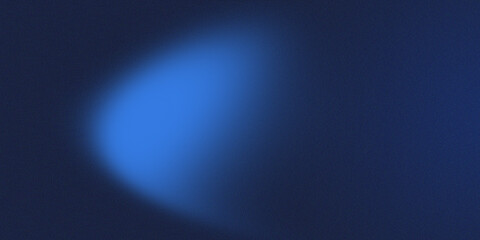Grainy gradient blue background. blurred background and copy space. 