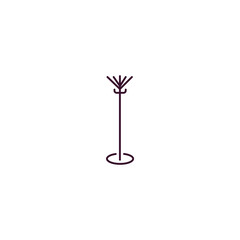 coat stand  outline icon. Linear vector from furniture concept. Thin line coat stand  icon isolated on white background
