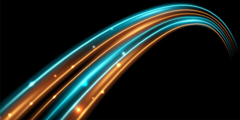 beautiful light speed line background on black background abstract design vector illustration