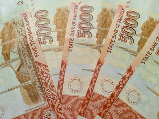 Pakistani Currency FIve Thousand Rupees