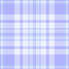 Panel plaid texture check, sample tartan seamless fabric. Aqua textile vector background pattern in blue and white colors.