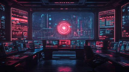 Futuristic Control Room.