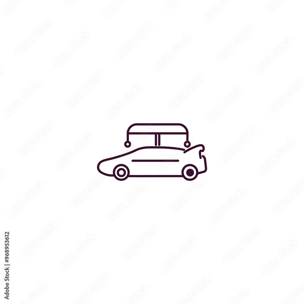 Poster high speed tube outline icon. linear vector from ai and tech concept. thin line high speed tube icon