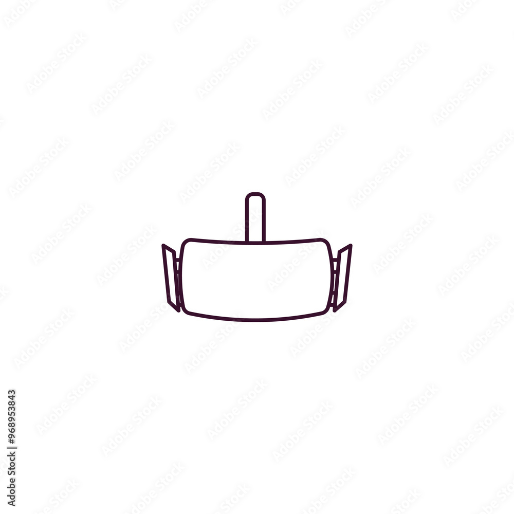 Poster oculus rift outline icon. linear vector from ai and tech concept. thin line oculus rift icon isolate