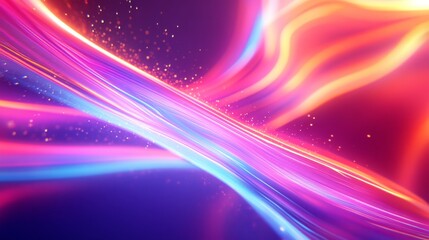 Fototapeta premium Vibrant abstract light trails on dark background