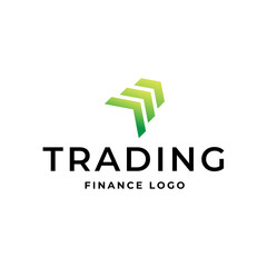 Fototapeta premium Trading, trade, currency investment logo design.