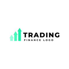 Trading, trade, currency investment logo design.