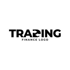 Trading, trade, currency investment logo design.