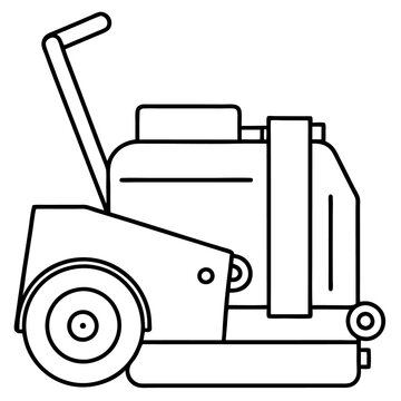 recommend clip art: compactor machine outline coloring book page line art drawing
