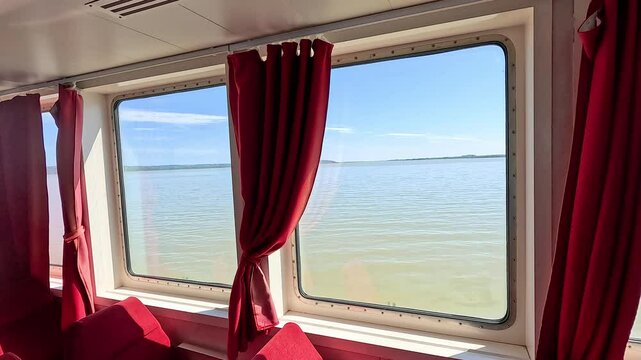 Scenic River View from Train