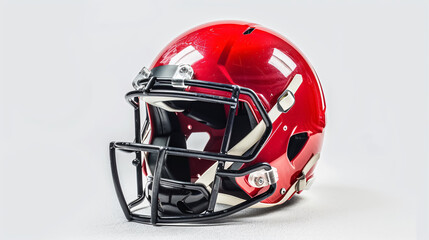 Riddell American football helmet isolated on a white background.
