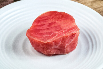Raw fresh Tuna fush steak