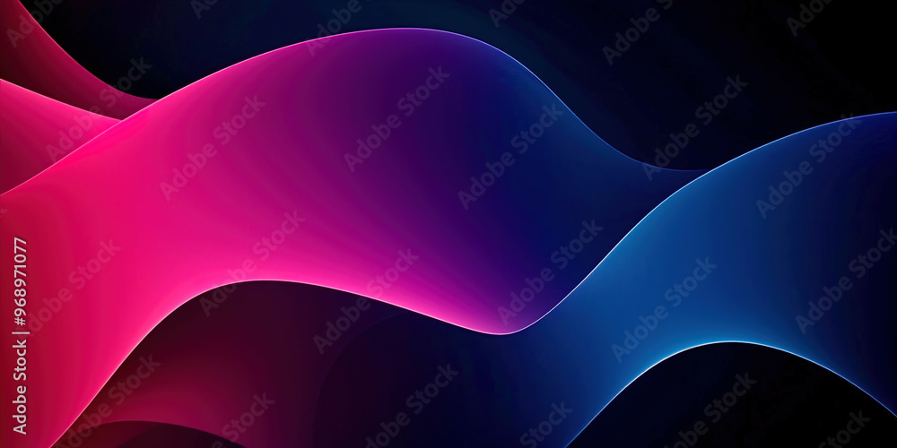 Poster soft waves abstract background