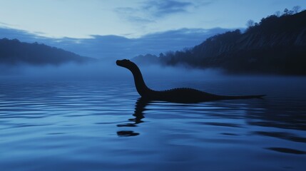 Fototapeta premium This is Stock No.006 The Enigma of Nessie (The Loch Ness Monster).