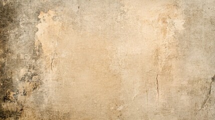 Obraz premium Textured beige and gray wall with subtle cracks and weathered appearance.