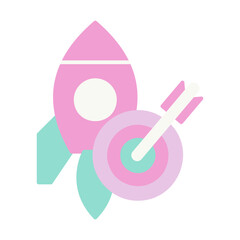 rocket with a target