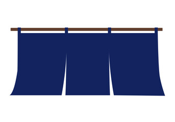 Noren Curtain, Japanese Restaurant Sign Illustration（暖簾 のれん イラスト）