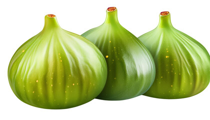 Obraz premium Fresh Green Fig on Transparent Background