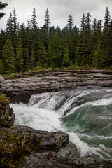 McDonald falls at the Glacier national park, Montana, USA, 15 May 2024