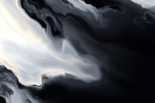 This abstract smoke pattern is evocative of mystery and elegance in black and white