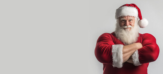 Sexy and muscular Santa Claus.