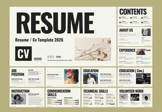 Digital Resume Presentation Template