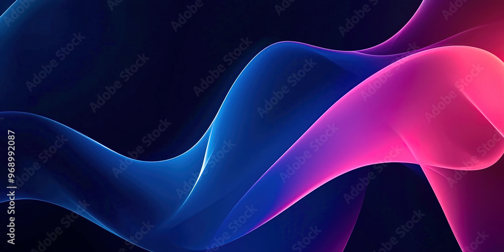 Poster soft waves abstract background