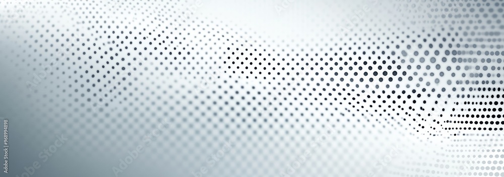 Poster this template has grey dots in a 3d perspective and is a cool design with dotted pattern. it can als