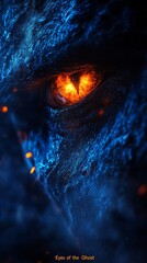 Obraz premium Glowing Eyes of a Mystical Creature: Dark Fantasy Art