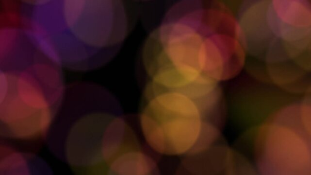 Abstract looping motion background with flying particles. Animated overlay with bokeh, seamless loop.