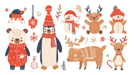 Christmas Cute Doodles and Illustrations