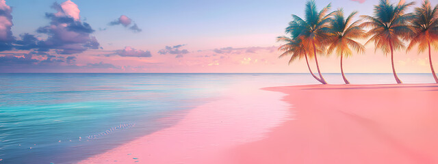 Fototapeta premium Pastel Beach at Dawn