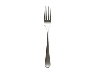 Stainless Steel Dinner Fork with Polished Finish, Isolated on White or Transparent PNG, Essential Tableware for Formal and Casual Dining