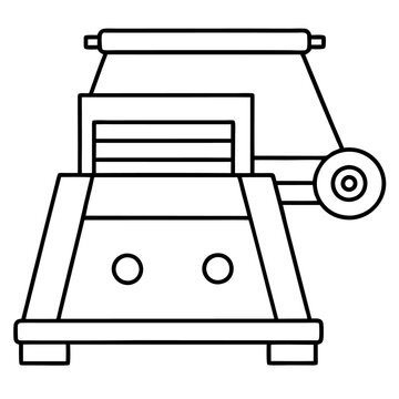 black and white paper cutter machine clip art preview