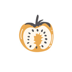 Illustration vegetables garden food fruits decoration stickers stamp icons