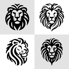 Lion Vector Illustration Silhouette Collection