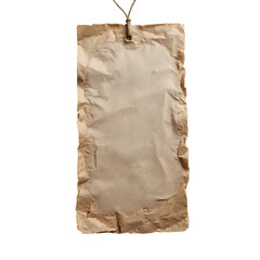 old paper  ,isolated on white background , transparent png image