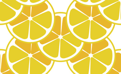 Background with lemons. Seamless texture. Vector graphics