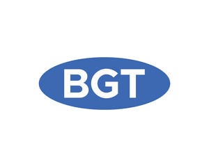 B G T logo design vector template.