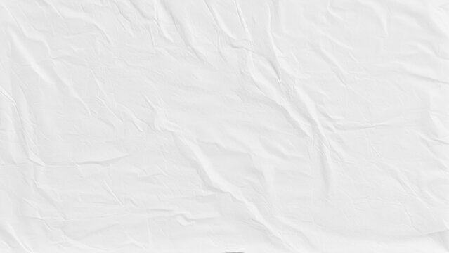 crumpled white paper texture, abstract background	
