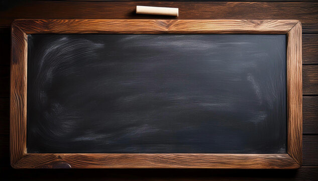Czarna tablica szkolna. Puste miejsce na tekst