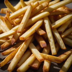 close up of fries