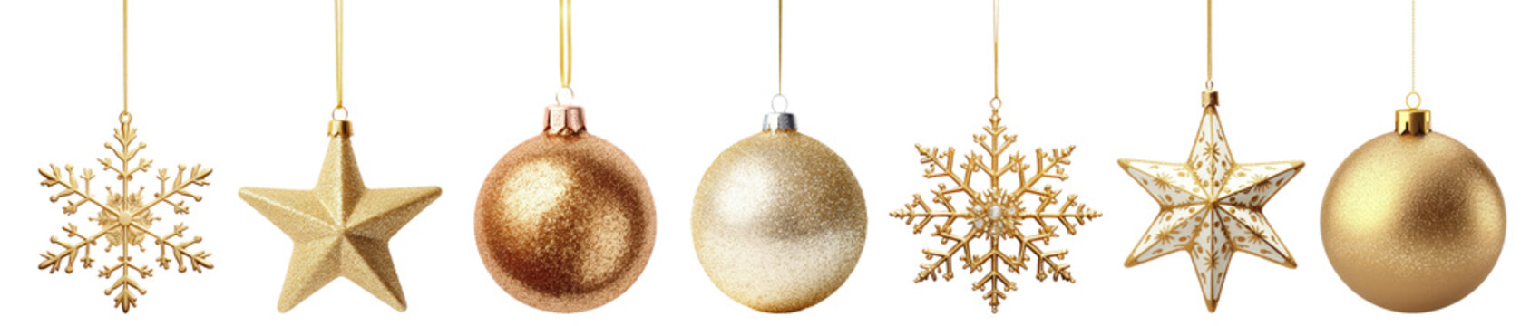 Christmas bauble png cut out element set