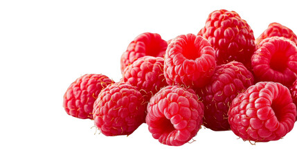 Fresh Red Raspberries Close Up Macro Photography