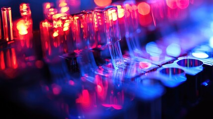 Fototapeta premium Macro view of MEMS microfluidic lab on a chip