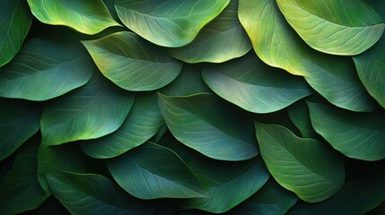 Close-Up View of a Green Leaf Background Ideal for Nature-Themed Projects and Designs